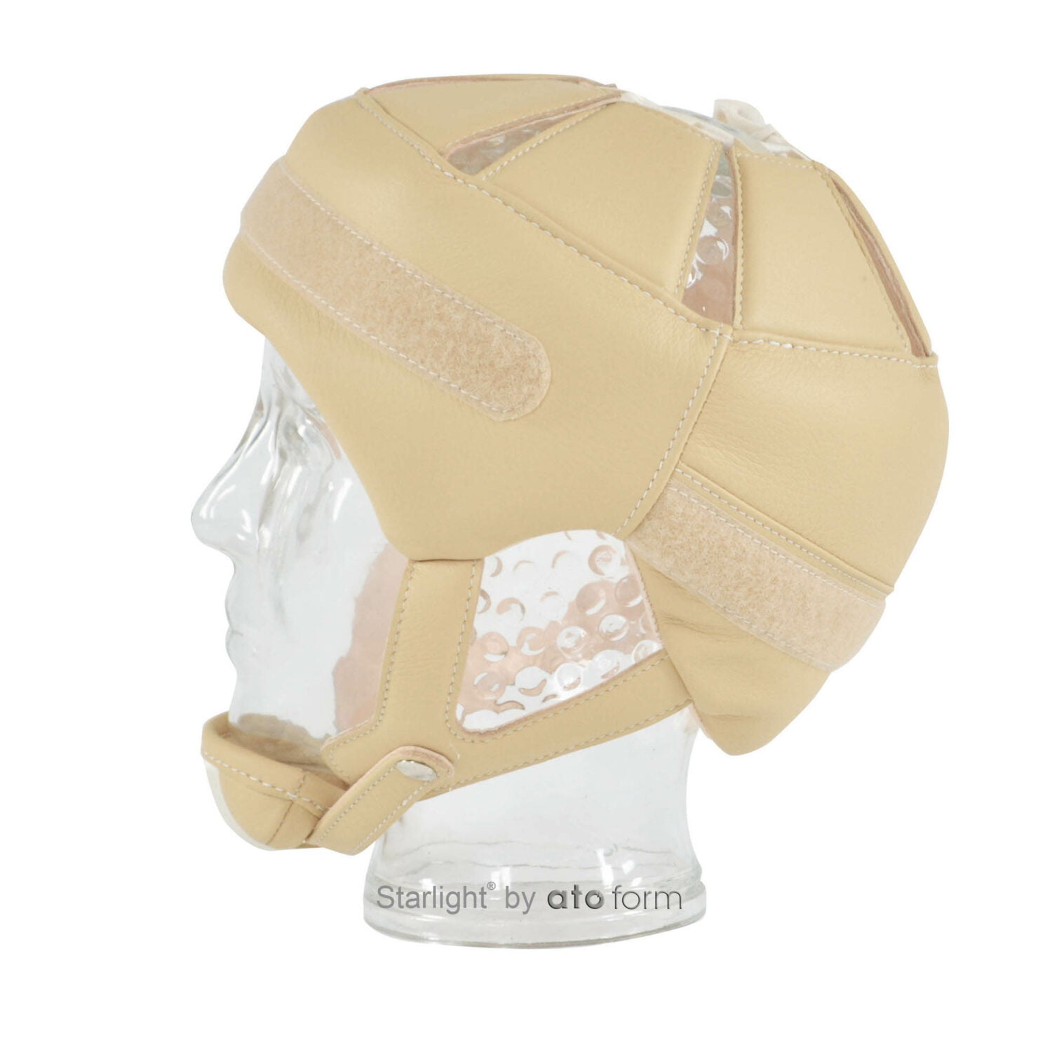 Hjelm / hodebeskyttelse i skinn