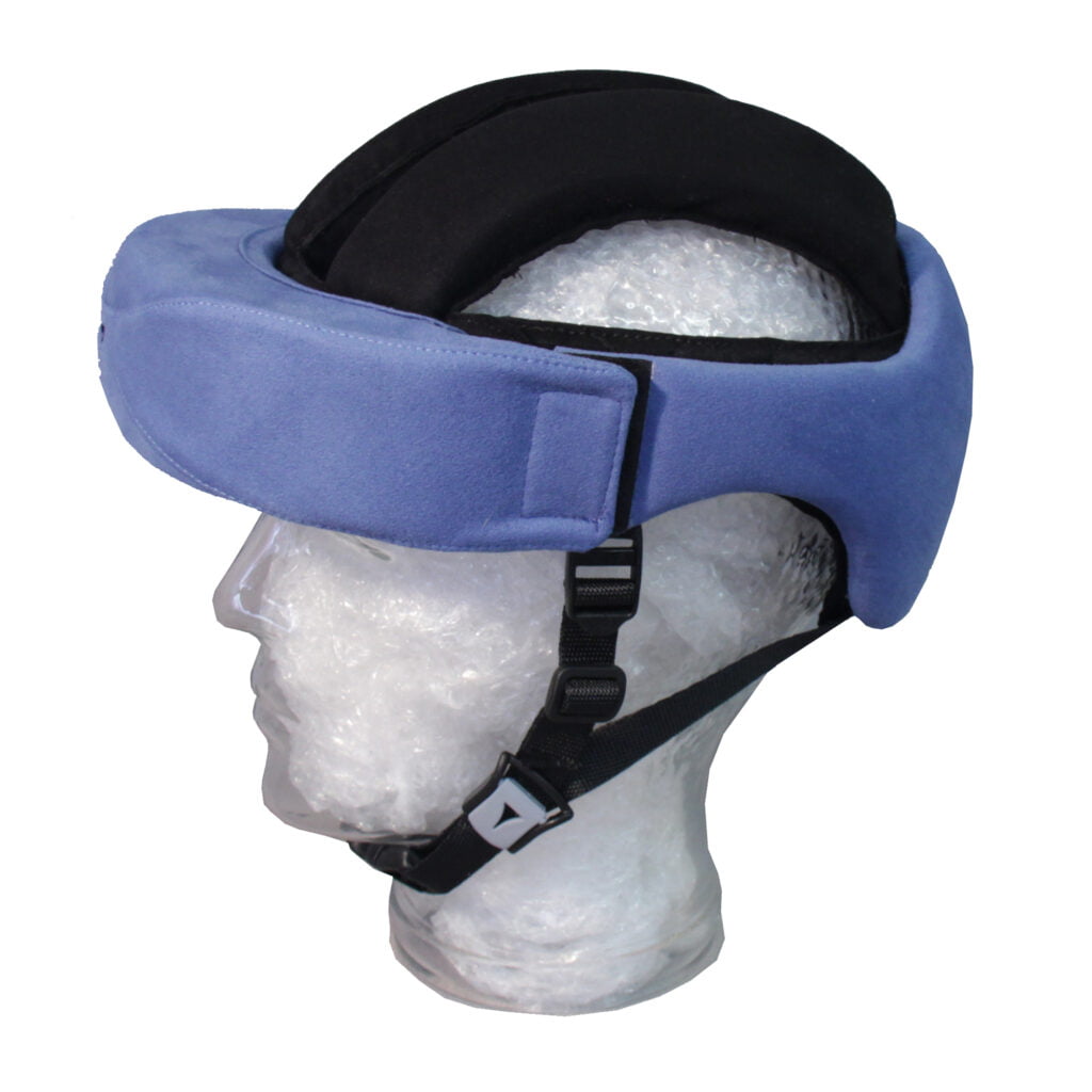 Hodebeskyttelse / hjelm enkel å justere uten verktøy i farge blå