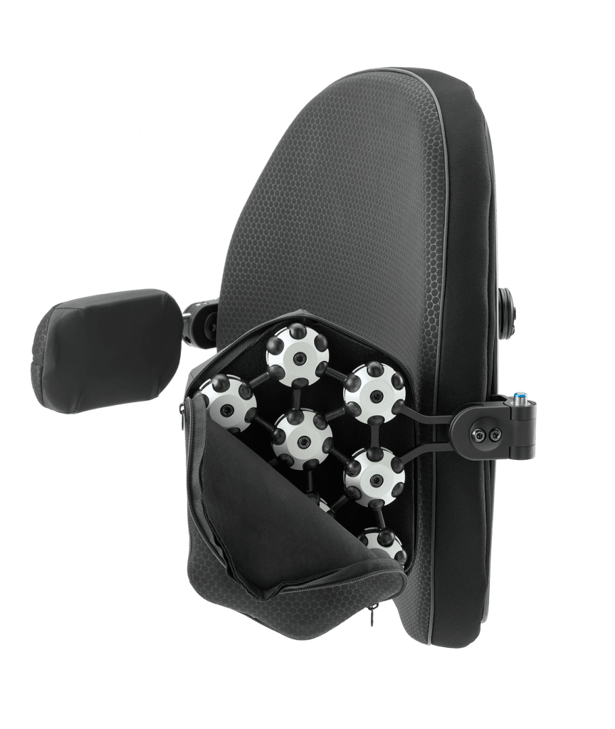 Free form rygg med påmontert Free Form lateralstøtte/forbar overkroppsstøtte